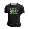 thumbnail image 2 of Men's St. Patrick's Day Shamrock Graphic T-Shirt Short Sleeve Crew Neck Top, 2 of 4