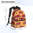 thumbnail image 4 of Lsque Red Cars Classic Casual Backpack - Large Capacity Water-Resistant Backpack for School, Work, Travel, and Outdoor Activities, 4 of 8