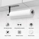 thumbnail image 3 of Thickened Steel Paper Towel Holders Under Cabinet for Kitchen, Bathroom, SUS304 Stainless Steel Pipe Hanging Paper, Black, 3 of 4