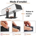 thumbnail image 4 of Ventilador portátil con calentador de coche de 12 V, descongelador rápido de calentamiento rápido de 150 W, calentador de coche 2 en 1, espacio para automóvil (blanco), 4 of 5