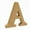 Khaki A, variant on Giunmcul Holiday Saving Wood Wooden Letters Log Alphabet Wedding Birthday Party Home Decorations