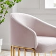 thumbnail image 3 of Armchair Accent Chair, Pink, Velvet, Modern Contemporary, Mid Century Living Hotel Lounge Cafe Lobby, 3 of 8