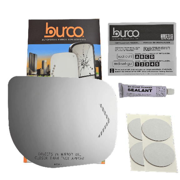 Fits 09-15 Armada/Titan / 09-10 QX56 Right Passenger Convex Signal Mirror Glass Lens DirectFits -Over Option For Auto-Dimming Mirrors w/Silicone USA