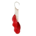 thumbnail image 4 of Elegantes pendientes bohemios largos con borlas y plumas de hada para mujer, sin agujeros para las orejas, joyería para vacaciones, 4 of 6