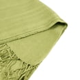 thumbnail image 3 of TZ Promise Women Lime Green Pashmina Shawl and Wrap Soft Solid Color Scarf with Fringes, 3 of 5