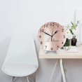 thumbnail image 3 of Reloj de pared de metal con purpurina dorada rosa, silencioso, de 10 pulgadas, estilo rústico retro, decorativo para sala de estar, cocina, hogar, baño y dormitorio, 3 of 7