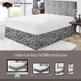 thumbnail image 6 of SGI Bedding 16 Inch Pleated Bed Skirt | Microfiber Bed Skirt | Fade Resistant, Wrinkle Free, Anti-static, Decorative, Extra Storage Space, Clutter-Free | Olympic Queen, Zebra Print, 6 of 8