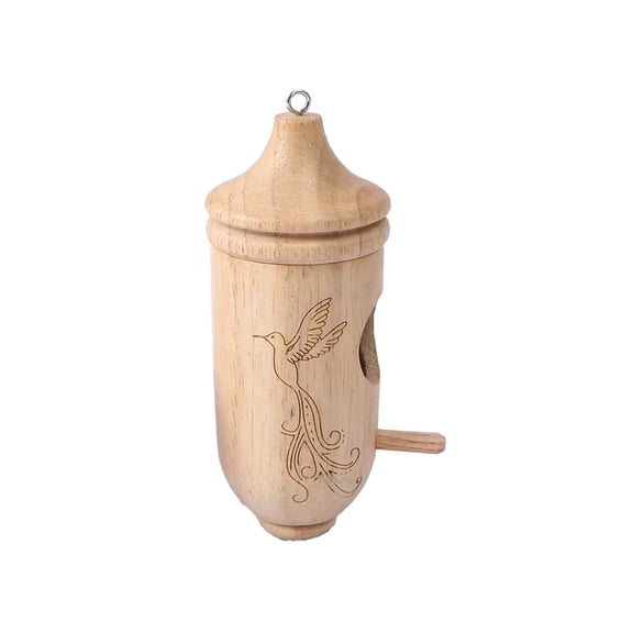 Mecorevxz Natural Wood Outdoor Hanging Birdhouse for Backyard Nesting Box Garden Birds Shelter for Small Birds Ideal for Backyard Garden Decoration(A)