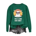 thumbnail image 1 of Ailaofu Halloween Sweatshirt for Women Funny Ghost Graphic Shirt Spooky Season Long Sleeve Tops, 1 of 4