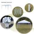 thumbnail image 6 of uhomepro Outdoor Party Tent, 10x10 ft Folding Backyard Tent for Parties, Wateroroof Gazebo Tents and Canopies, Portable Beach Canopy with Carrying Bag, Anti-UV Screened Canopy Tents, White, Q10225, 6 of 12