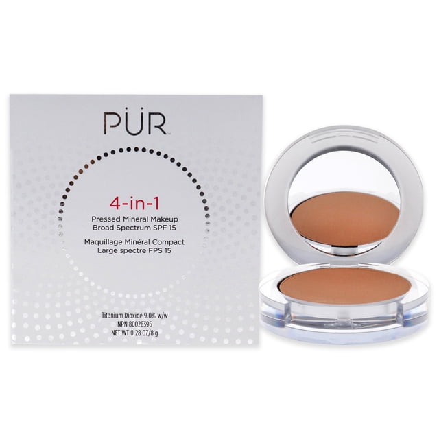 Pur Minerals Fundación Polvo de maquillaje mineral compacto 4 en 1 SPF 15 - MP3 Blush Medium 0.28 oz Pur Minerals Pur Minerals Fundación 0.28 oz