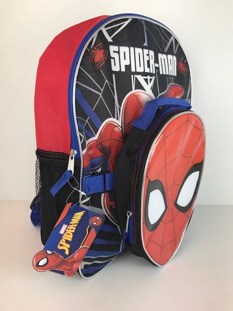 Spiderman Backpack and Lunch Kit Set 