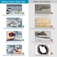 thumbnail image 5 of BeNice Peel and Stick Backsplash Kitchen Wall Tile Stickers Metal Panel Blue, 5 of 10