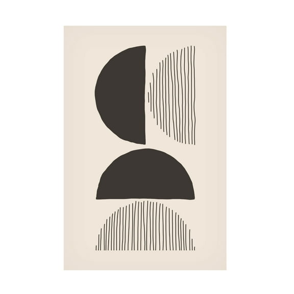 Trademark Fine Art jay stanley Circles and Lines 4 Canvas Wall Art