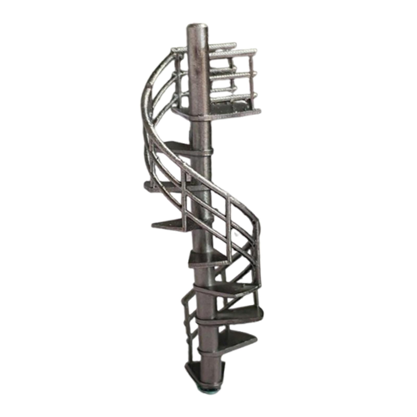 BELOVING 1/64 Scale Staircase Model Attic Ladder for Fairy Garden Dollhouse Landscape