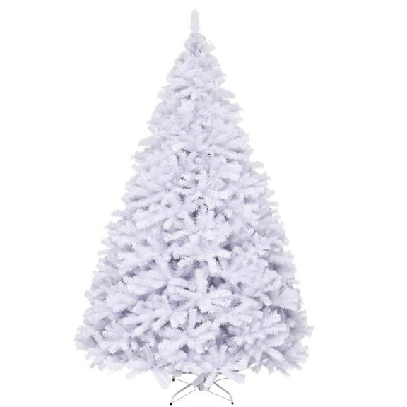 9 Feet White Christmas Tree with Metal Stand
