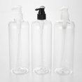 thumbnail image 3 of Dalazy Empty Plastic Shampoo Conditioner Pump Bottle Refillable Dispenser 500ml White, 3 of 9
