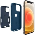 thumbnail image 4 of OtterBox COMMUTER SERIES Case for iPhone 12 mini - BESPOKE WAY BLAZER BLUE/STORMY SEAS BLUE, 4 of 7