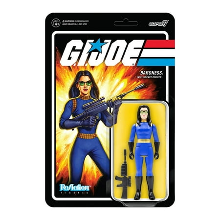 G.I. Joe Baroness Female Intelligence Officer Animated Figure Super7