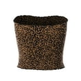 thumbnail image 4 of MixMatchy Women's Leopard Print Smocked Cropped Tube Top, 4 of 4