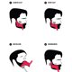 thumbnail image 3 of 1 Uds. Para hombres, peine con plantilla para dar forma a la barba, peines para barba, herramienta recortadora para plantillas para recortar la barba y el pelo, 3 of 5