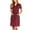 Red, variant on PMVFHDE Dresses For Women Short Sleeve V-Neck Work Dress With Pocket For Nursing Dark Blue,XL