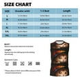 thumbnail image 6 of Bixox Men's Animal Cat Printed Shirt Sleeveless Fitness Tank Top-Large, 6 of 7