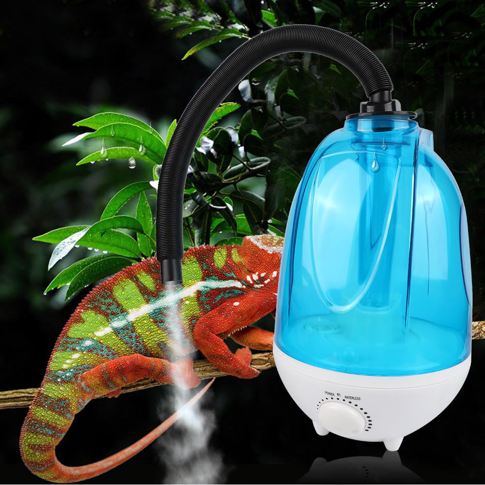 Reptile Humidifier 4L Large Capacity Water Tank with Flexible Tube and Ultra-Silent Design for Tropical Amphibians Reptile 