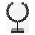 thumbnail image 2 of Mercana Tulane I Small Black Beaded Broken Sphere Decorative Object 68682, 2 of 6