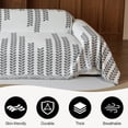 thumbnail image 3 of Jessy Home Sofa Covers Couch Cover Sofa Slipcover for Most Shape Sofas Multi-Function Furniture Cover for Pets Cats Dogs Home Decor 71"x 150"White Gray, 3 of 8