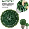 thumbnail image 5 of Dream Lifestyle Artificial Boxwood Balls Topiary-UV Protected 4 Layers Faux Plants Decorative Balls for Indoor,Outdoor,Garden,Wedding,Balcony,Backyard and Home Decor,Dark Green 1PC, 5 of 8
