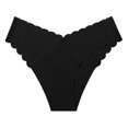 thumbnail image 2 of Tangas a rayas cintura alta personalizadas Gibobby Tanga algodón Negro XL, 2 of 5