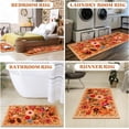 thumbnail image 6 of Kitchen Rugs and Mats Non Skid Washable Set of 2,Boho Floral Modern Farmhouse Bohemian Kitchen Runner Rugs with Rubber Backing for Kitchen Decor and Accessories (Green 17"x47"+17"x30"), 6 of 10