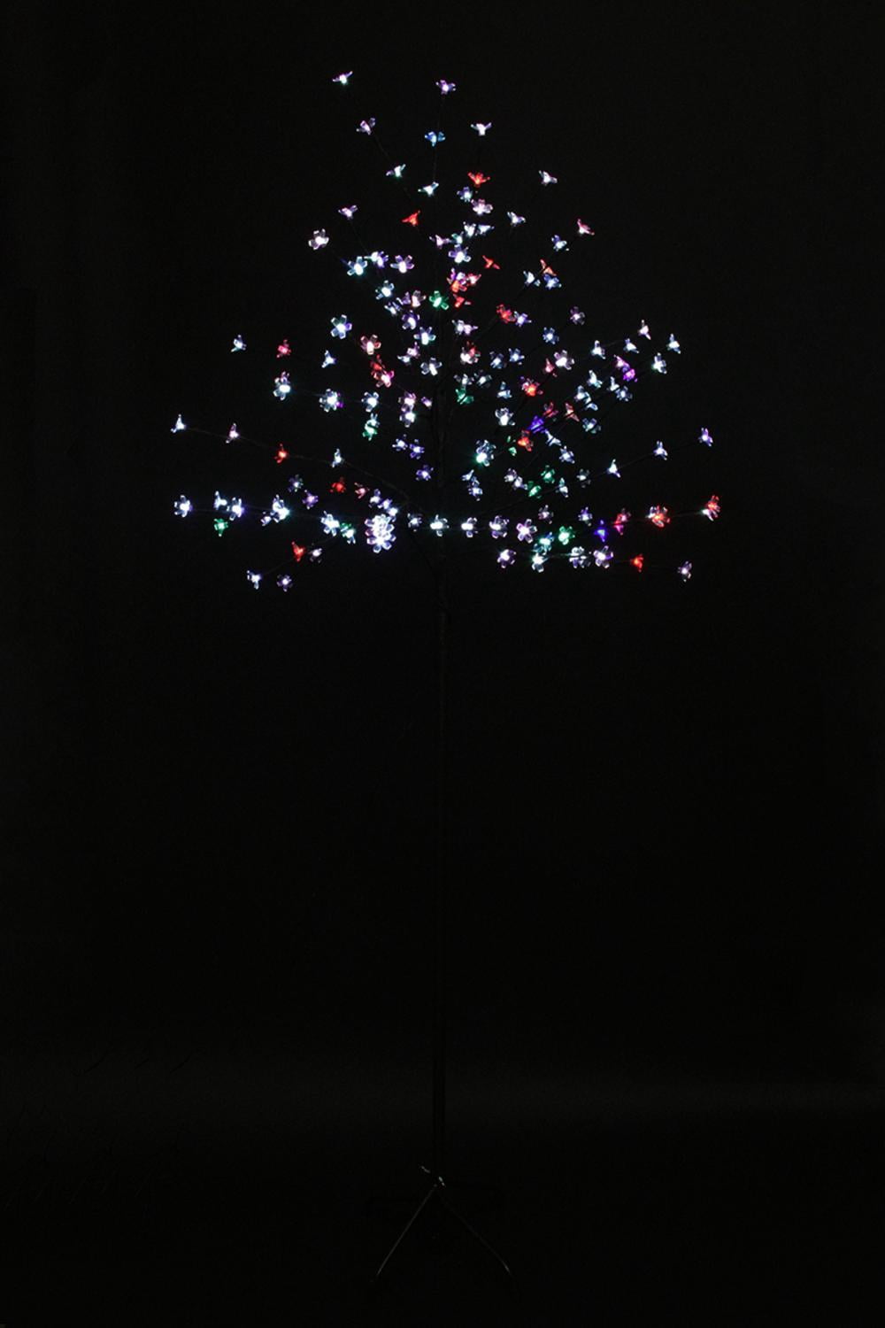 6' LED Lighted Cherry Blossom Flower Tree - Multi Color-Changing Lights