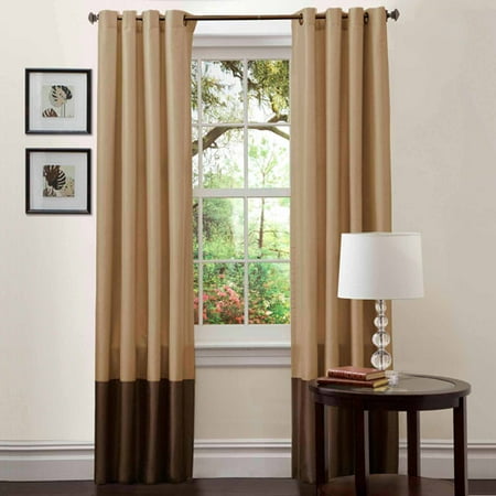 Prima Taupe Chocolate Window Curtains Pair 54 X 108 Prima Taupe Chocolate Window Curtains Pair 54 X 108