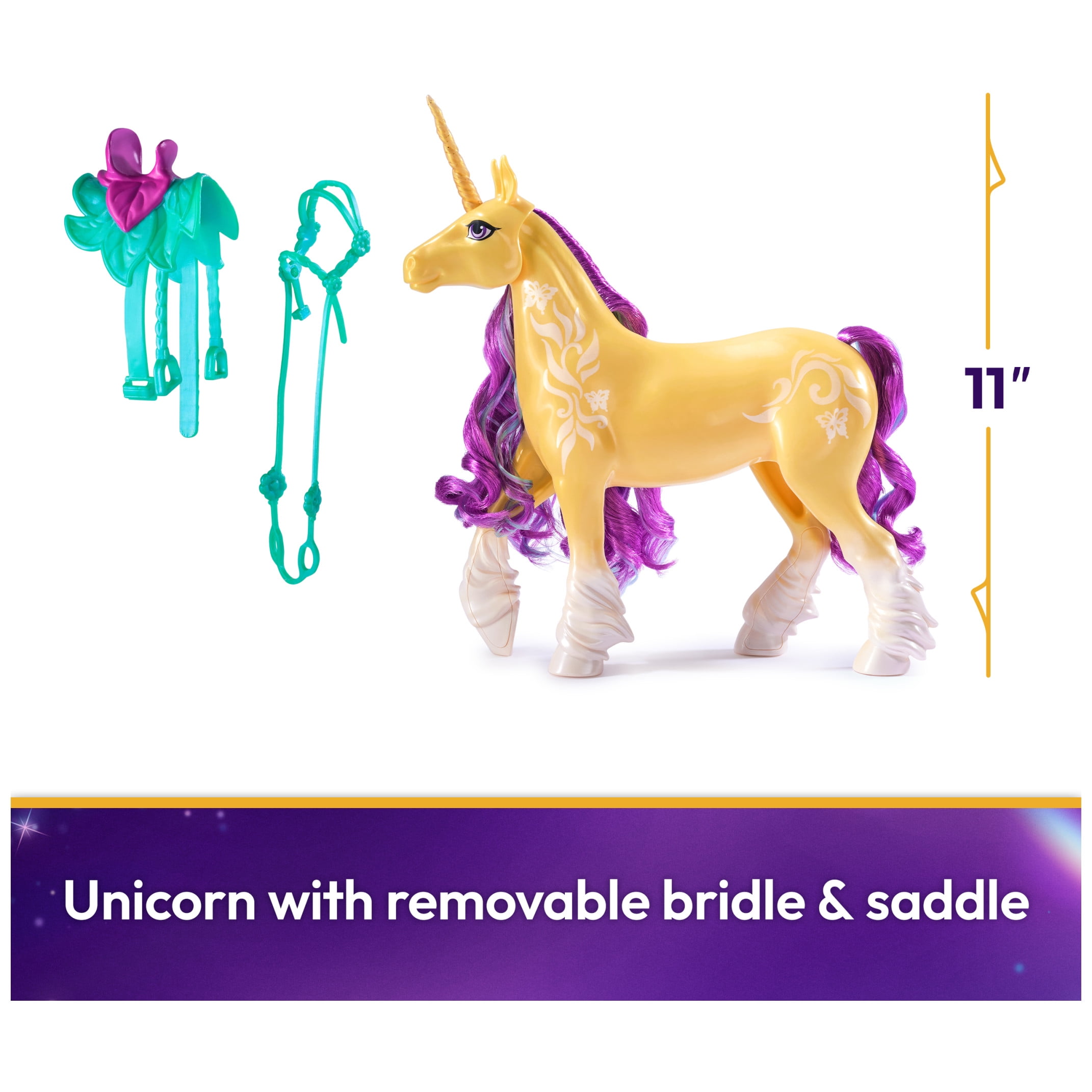 Unicorn Academy, Leaf Unicorn with Head Movement, Toys for Girls Ages 4+