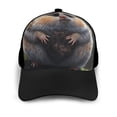 thumbnail image 3 of Yiaed Cute Fat Ball Branch Print Baseball Cap Dad Hat Polo Style Plain Blank Adjustable Size, 3 of 5