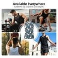 thumbnail image 7 of Kdxio Cute Rabbit Floral for Men's Muscle T-shirt,Sleeveless for Workout Running Athletic Gym Lounge Casual, 7 of 7