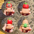 thumbnail image 3 of Creative Capibala Capybara Series Keychain Cartoon Cute Doll Couple Car Bag Key Chain Pendant Charming Capibala Keyring Gift, 3 of 4