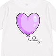 thumbnail image 4 of Inktastic Purple Balloon Heart Boys or Girls Long Sleeve Toddler T-Shirt, 4 of 5