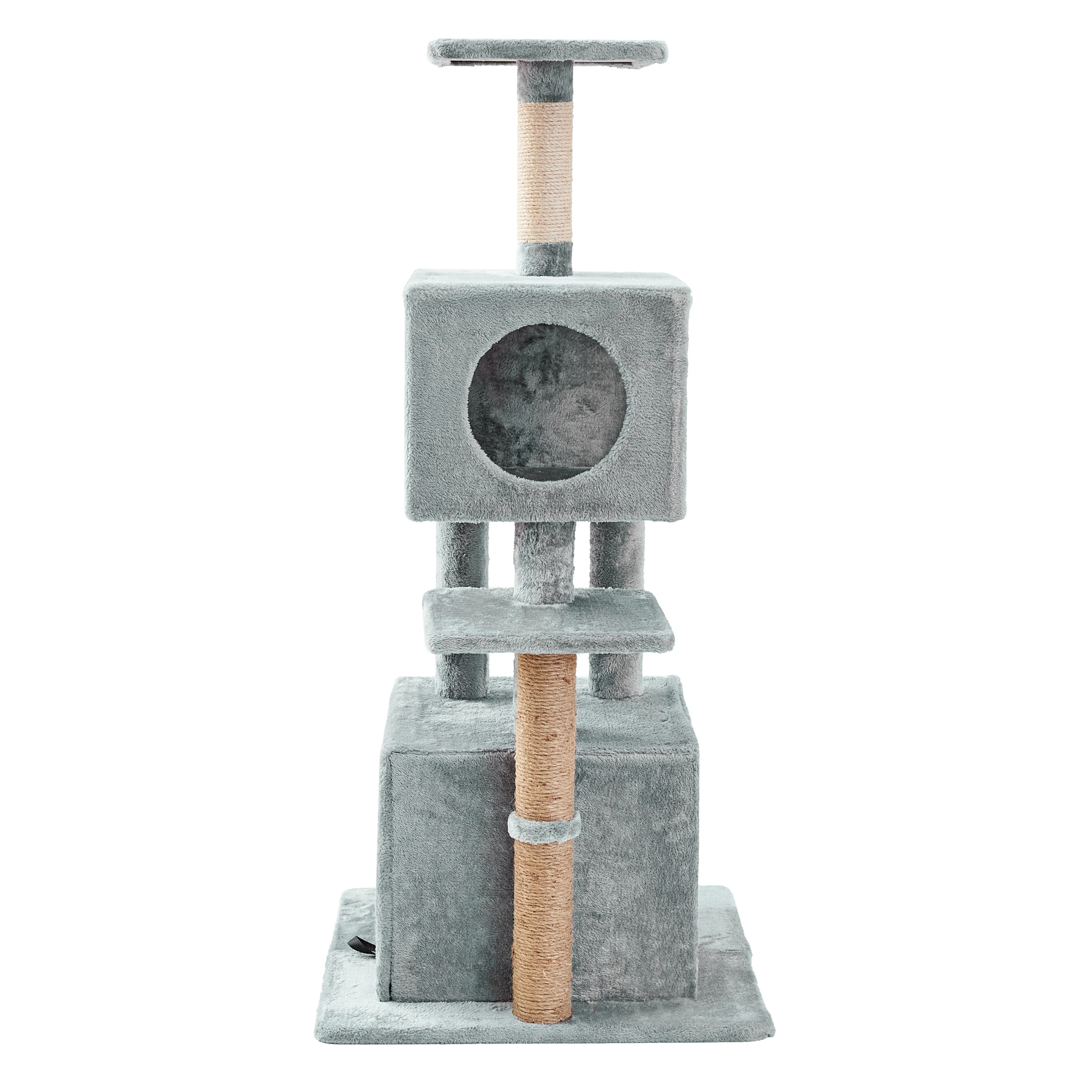 Two by Two Columbus - Gray Scratching Post Cat Furniture - 50.5 in. Tall