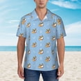thumbnail image 4 of Goofa Cute Cartoon Corgi Hawaiian Shirt for Men, Unisex Summer Beach Casual Short Sleeve Button Down Shirts,Aloha Tropical Floral print shirt-XX-Large, 4 of 9