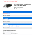 thumbnail image 2 of Oil Pressure Sender - Compatible with 1996 - 1997 Jeep Cherokee, 2 of 2