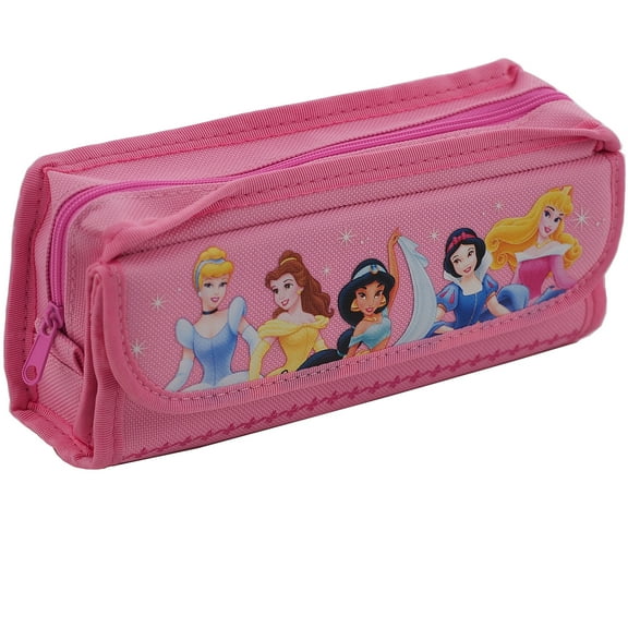 Disney Princess Pink Double Zippers Pencil Case