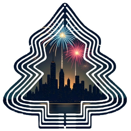 Metal Hanging Christmas Tree-Shaped Wind Decorations – Festive Garden Spinners with Vibrant Patterns for Yard and Garden Decor Metal Hanging Christmas Tree-Shaped Wind Decorations – Festive Garden Spinners with Vibrant Patterns for Yard and Garden Decor