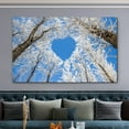 thumbnail image 2 of Large Framed Winter Sky Blue Wall Art Winter Tree Wall Decor For Livingroom Bedroom Decoration Framed Painting Ready to Hang, 2 of 7