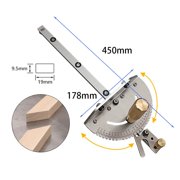 Miter Gauge Aluminum Table Saw Router Miter Gauge Sawing Assembly Ruler Woodworking Tool ,High Precision
