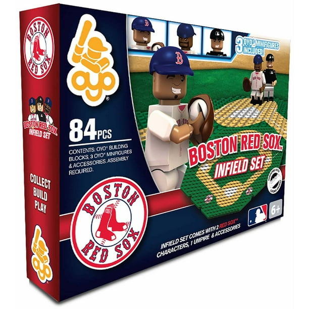 OYO Sports MLB 84Piece Infield Set 2.0, Boston Red Sox