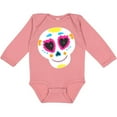 thumbnail image 3 of Inktastic Decorated Skull Boys or Girls Long Sleeve Baby Bodysuit, 3 of 5