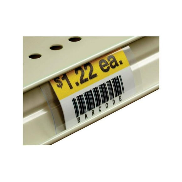 Kinter 9367301 0.001 x 1.25 x 3 Po. Étiquette en Plastique pour Utilitaires et Pièces, Transparent